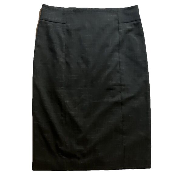 NEW Ann Taylor Blue Zip Back Pencil Below Knee Skirt size 14 Office Career - Picture 1 of 4